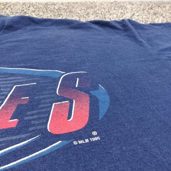 Vintage 1995 Atlanta Braves Shirt Salem Sportswear Mens XL USA Made - Picture 4 of 9